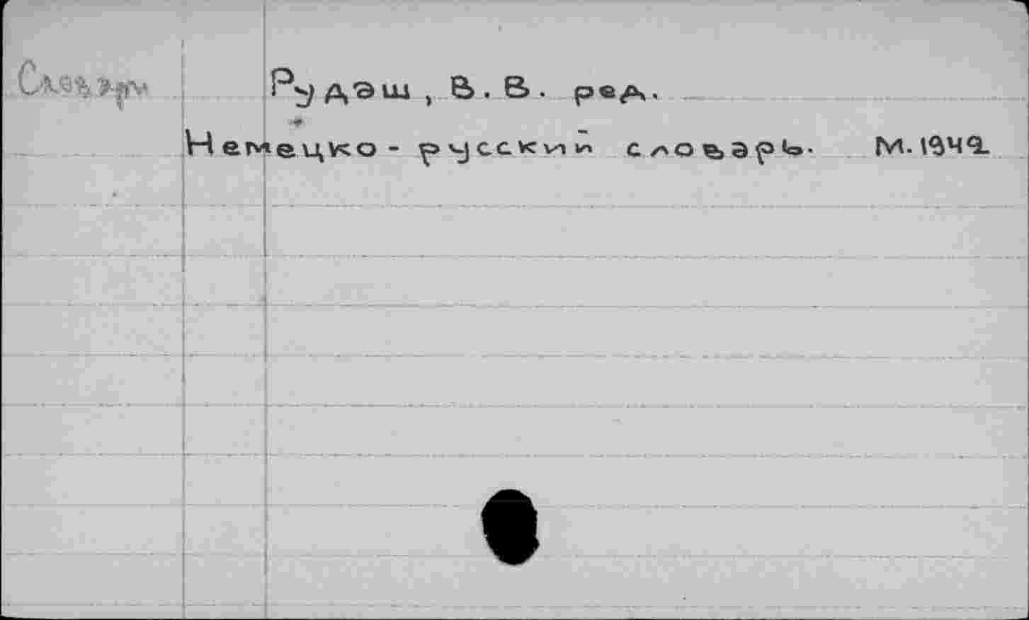 ﻿РудЭш.В.В. ps^,
Нег^ецко- русский слоьар^'
ГИ-1^40.